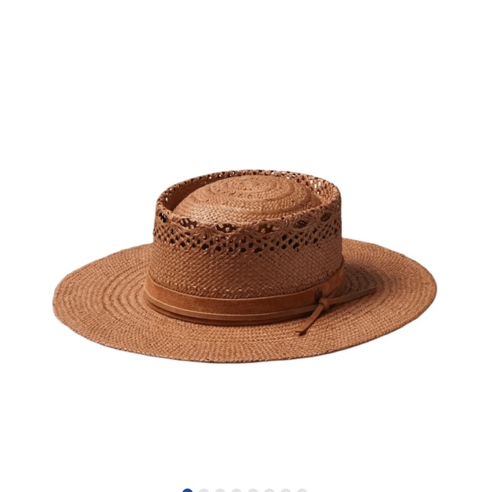 Hemlock Hat Co. Women’s Phoenix Boater Hat in Rust - Picture 3 of 8
